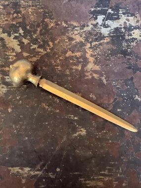Pomegranate Gold Tone Letter Opener